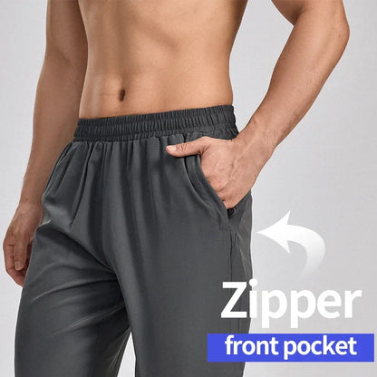 Sports running pants men's professional marathon track and field quick drying breathable fitness basketball casual training