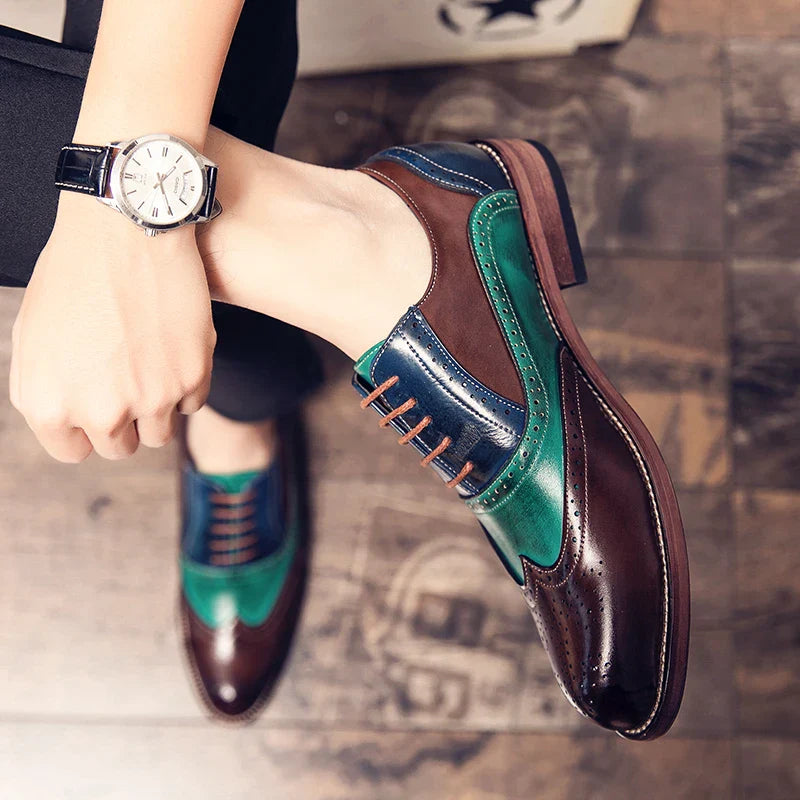 Handmade Mens Dress Designer Bullock Leather Fashion Wedding Italy Office Party Luxury Brand Shoes for Men Loafers Male Shoes 48