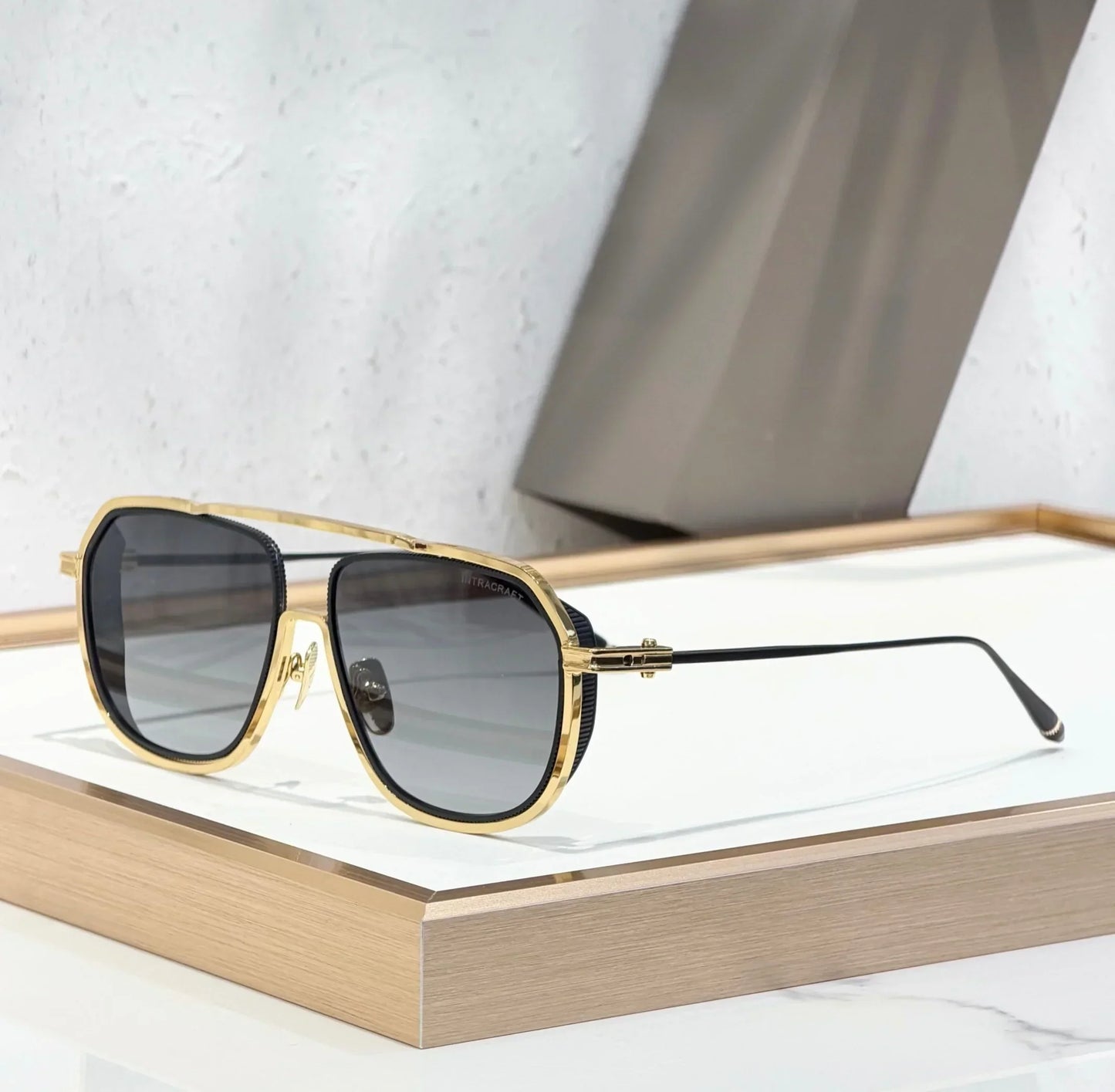 INTRACRAFT DTS165 Top Quality Sunglasses for Men Classic Women Luxury Brand Designer sun glasses UV400 With box