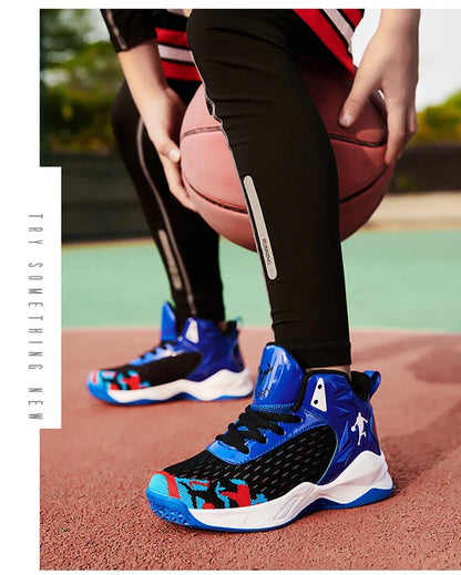 2024 New Children's Basketball Shoes for Boys Non-slip Kids Sport Shoes Wear-resistant Outdoor Kids Girls Sneakers Trainers