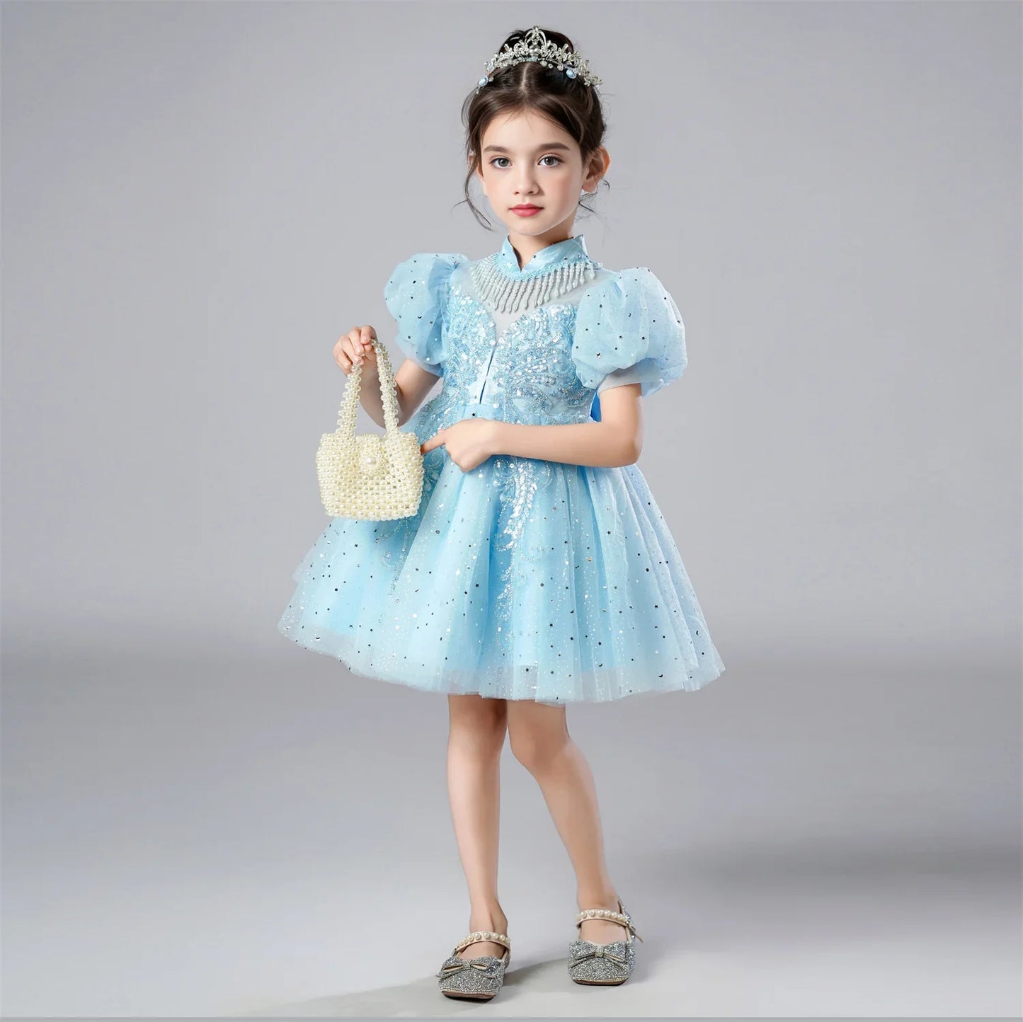 Girl Flower Princess Dress Kids Summer Gown Dresses For 2-10 Years Girls Wedding Birthday Party Clothing Children Pink Costume