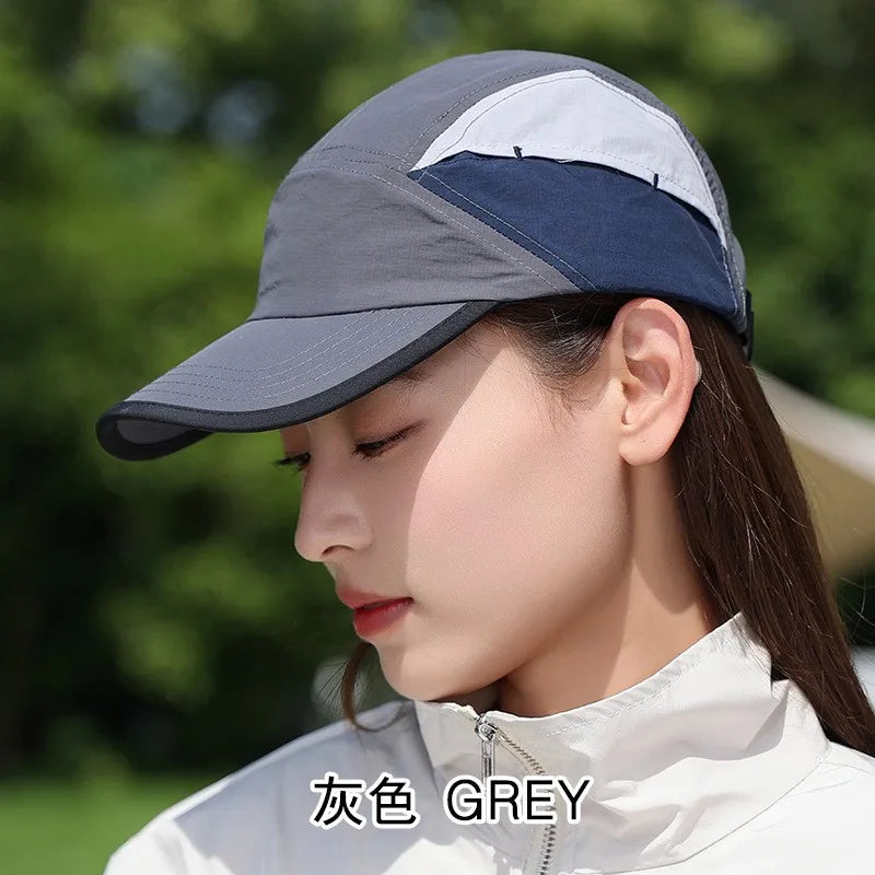 Men Women Baseball Cap Trucker 5 Panel Hat Unstructured Snapback Lightweight All Sports for Running Hiking Tennis