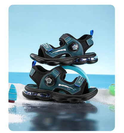 Summer New Air Cushion Sandals Children's Sports and Leisure Shoes Teenagers and Children Outdoor Water Beach Quick Drying Shoes