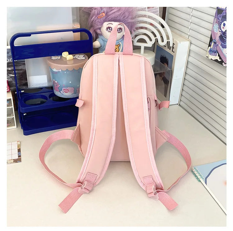 Cute Mini Backpack Women Kawaii Ita Bag Sweet Girl Transparent Rucksack DIY Personality Display Knapsack Lolita Shoulder Bag