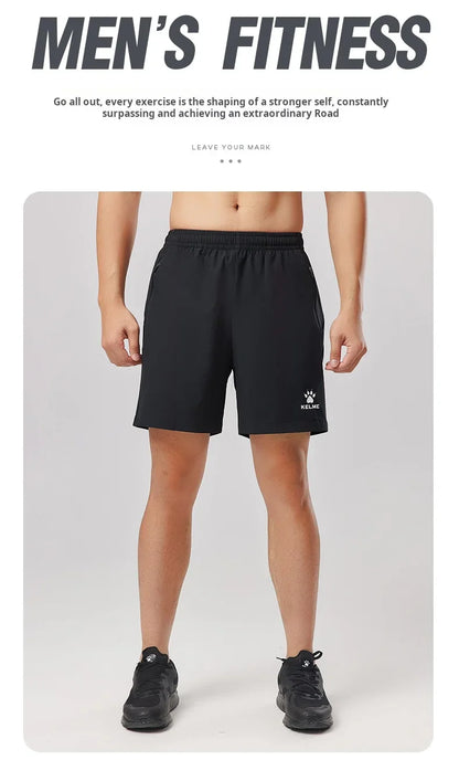 Men's Ice Silk Shorts Outdoor Breathable Sports Shorts Football Running Quick-drying Pants Training Shorts