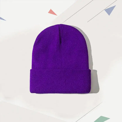 DIY Personalized Embroidered Design Knitted Hat Custom Logo Autumn Winter Warm Beanie Team Customize Stocking Skull Balaclava