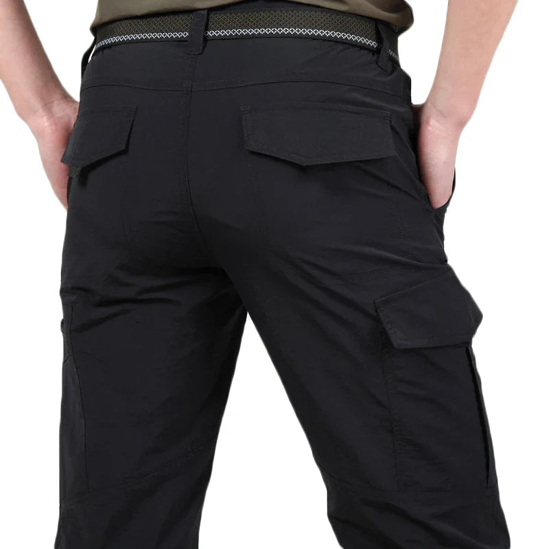 Summer Military Tactical Pants Quick Drying Cargo Men Waterproof Casual Wear resistant Multi-pocket Outdoor Hiking Trousers