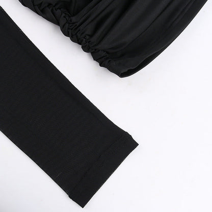 See Through Black Bodycon Dress For Women Clothing Slim Sexy Streetwear Long Sleeve Vestidos De Mujer Patchwork Fashion Outfits