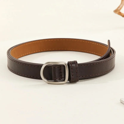 Men Belt Casual Simple Perforated Women'S Belt Paired With Jeans Men'S Belt Pu Leather Belt