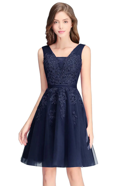 Floral Lace Homecoming Dresses for Girls Elegant Candy Pink Short Evening Prom Dress for Party Wedding Guest Dresses