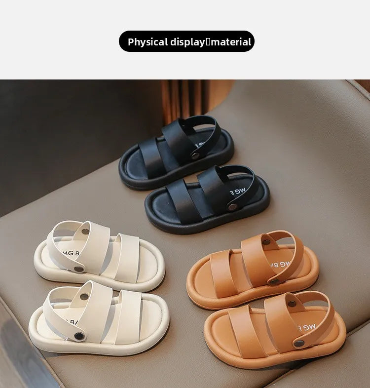 Children's Sandals 2026 Summer New Style Beach Shoes Soft Bottom Boys' Shoes Trendy Casual Wear Ideal for Outdoor Activities