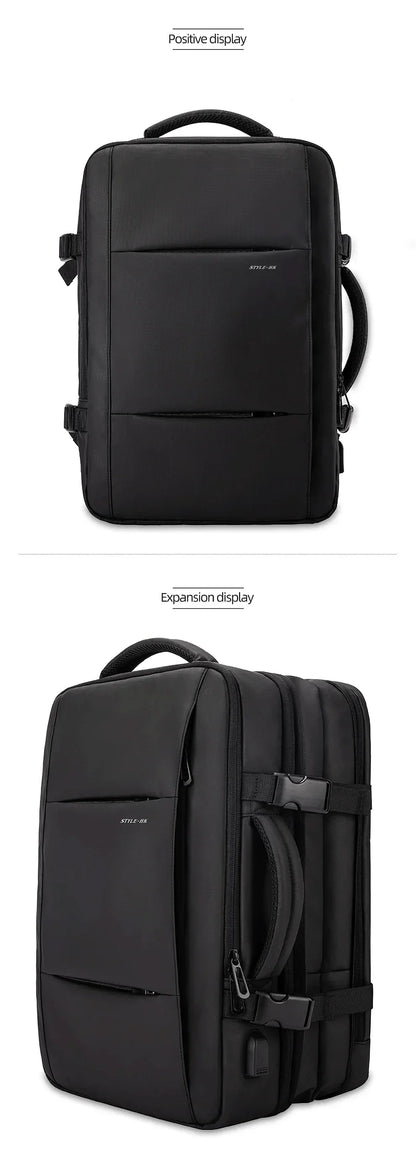 Business Backpack for Men Waterproof Anti-Theft 15.6” Laptop Backpack Casual Large Capacity Expandable Travel Bag Short Trip