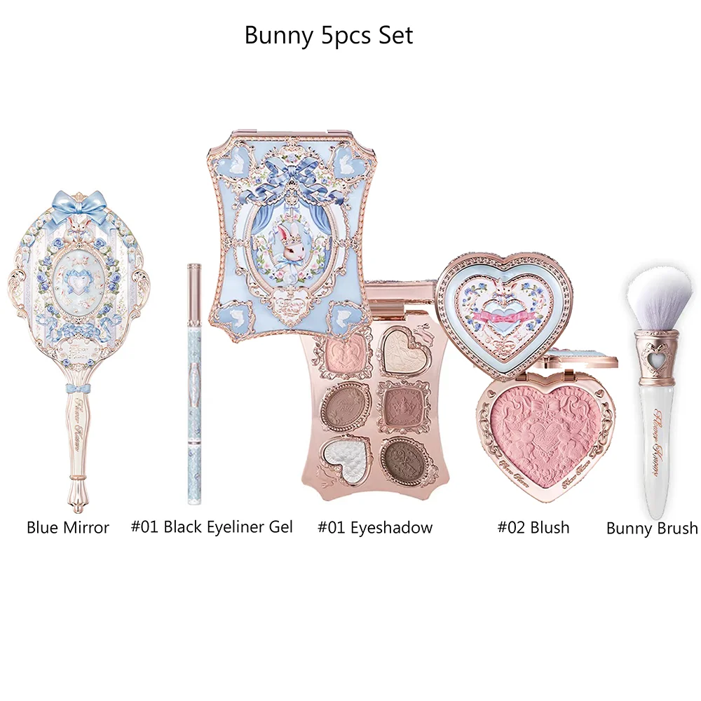 Makeup Set Box Full Swan Bear Garden Collection Embossed Blush Shine Lipstick Kit Foundation  All in Maquiagem Kit