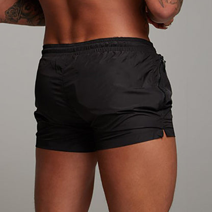 Men's Swimsuit Swim Shorts Summer Casual Beach Board Shorts   for Men Quick Dry Running Surf Fitness Gym Shorts Zipper Pocket