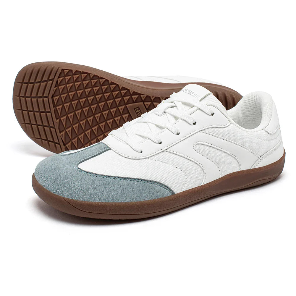 Barefoot Wide Toe Sneakers Unisex Zero Drop Minimalist Canvas Shoes Non Slip Lace Up Walking Sneaker