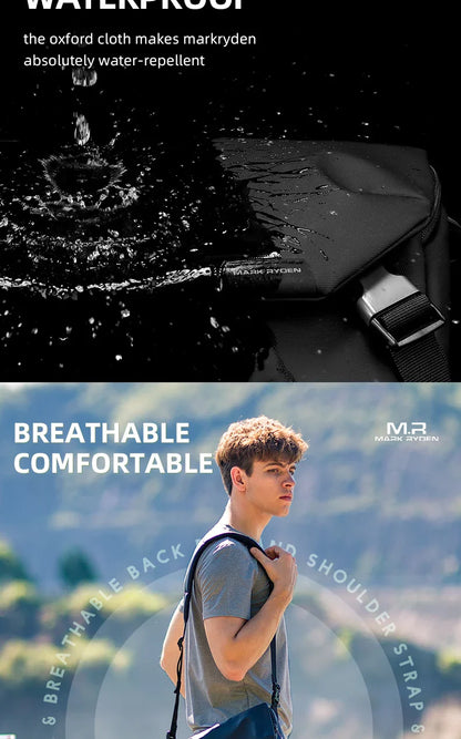 Water Repellent Messenger Bag Men Bags Shoulder Crossbody Fit 11 inch Ipad