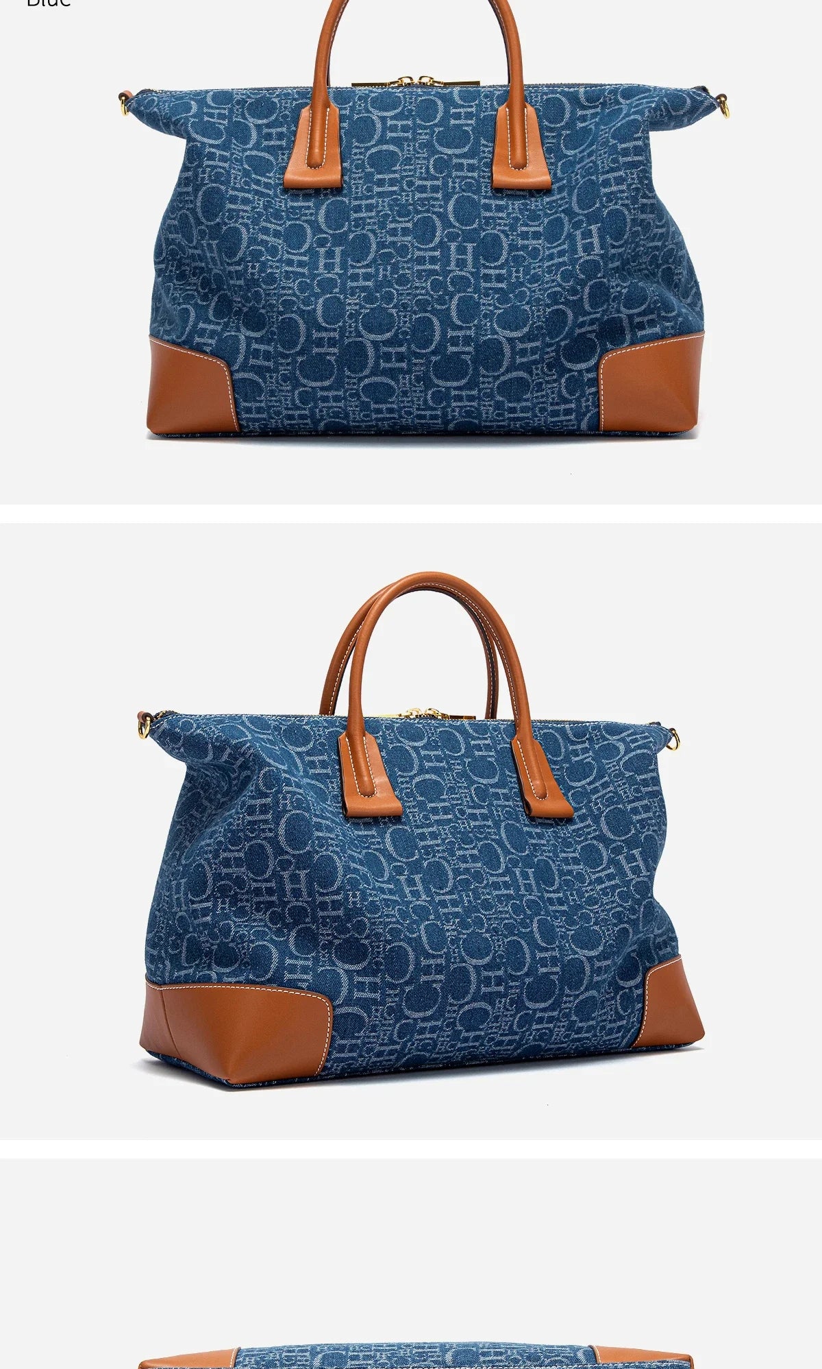 Women's Travel Bag 2025 New Cowboy Splicing Design Tote Bag Women's Large Capacity Crossbody Bag