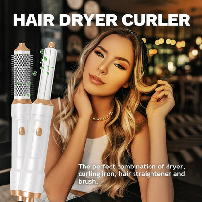 Airstyler Pro 5 in 1 Hair Dryer Set, Hot Air Curling Brush, Straightener, Thermal Brush
