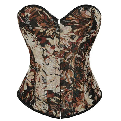 New petal painted court style corset and body shaping top