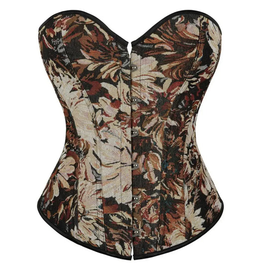 New petal painted court style corset and body shaping top