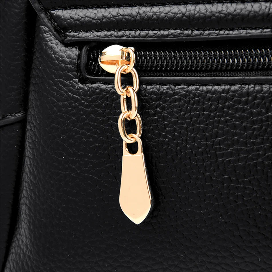 Women Bag Fashion Shoulder Bag Quality PU Leather Elegant Flap Retro Female Messenger Classic Multiple Pockets Crossbody Handbag