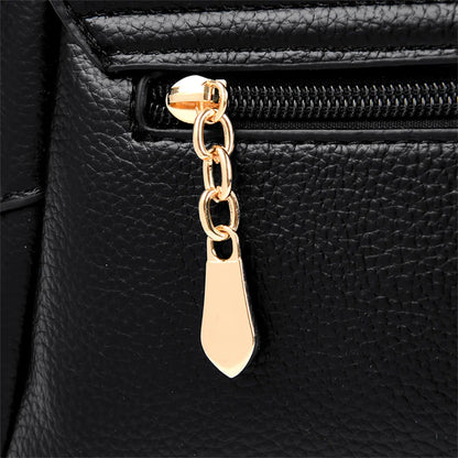 Women Bag Fashion Shoulder Bag Quality PU Leather Elegant Flap Retro Female Messenger Classic Multiple Pockets Crossbody Handbag