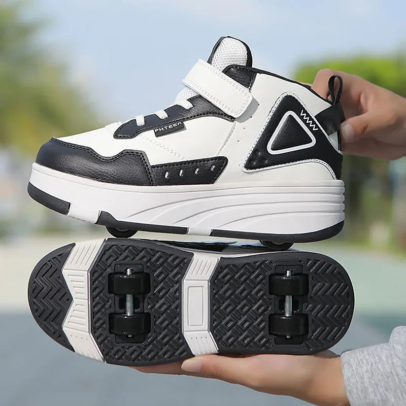 Children Roller Skate Shoes Kids Autumn Children Fashion Casual Sports Toy Birthday Gift Games Boys 4 Wheels Sneakers Girls