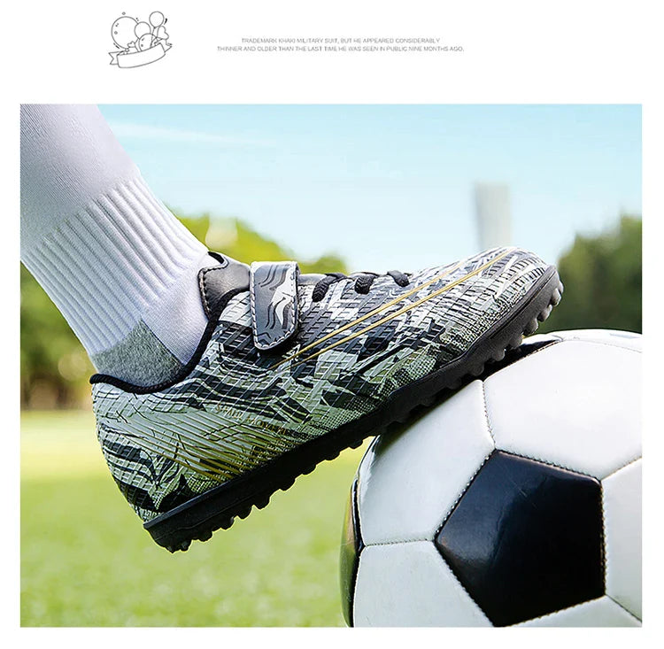 Children Football Shoes Grass Society Indoor Training Original Boy Girl Soccer Shoes Cleats Non Slip Kids Football Field Boots