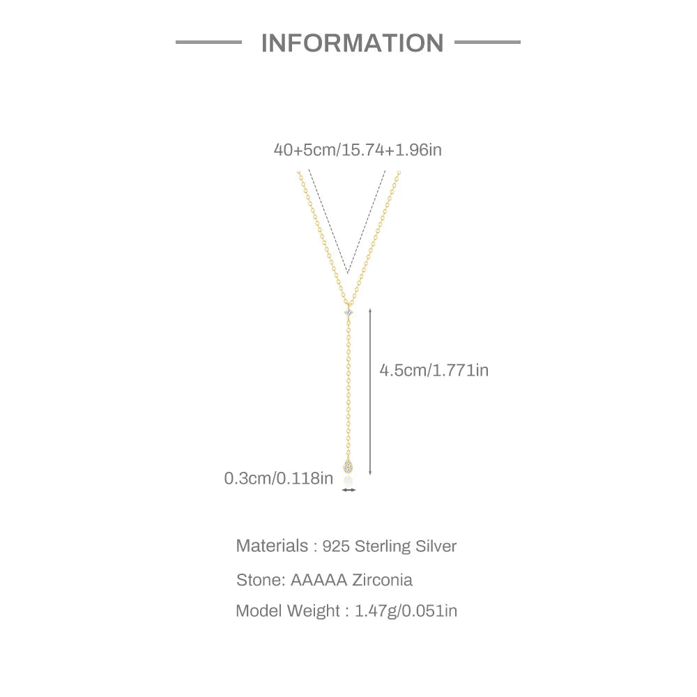 925 Sterling Silver Necklaces Charms for Women Crystal Cross Clavicle Collar Chain Simple Choker Necklace Accessories Gift