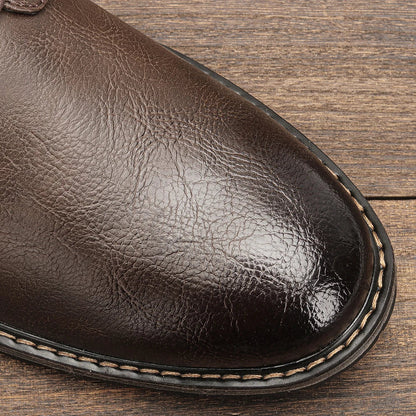 Men Casual Shoes Fashion Brand Comfortable 2025 Leather Shoes