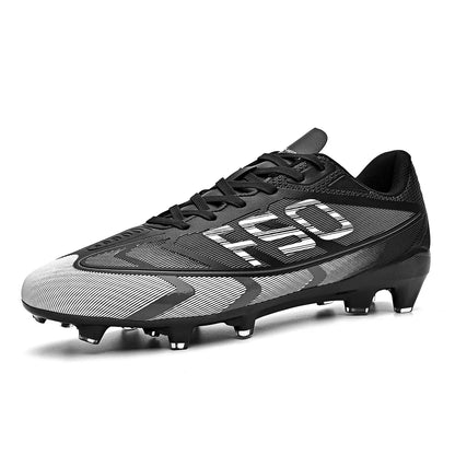 Popular low-top football boots, broken nails, TF and spikes FG unisex styles, 2 colors to choose from, breathable and non-slip