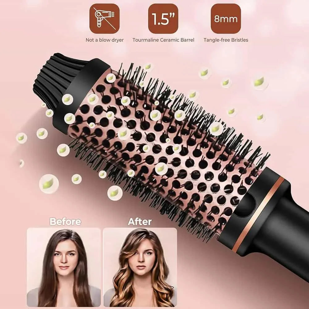 Thermal Brush Styling Comb Electric Fast Heating Anti Scald 3 in 1 Straightener Heated Brush Professional Hair Styling Brush