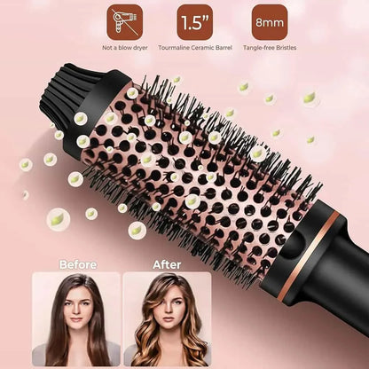 Thermal Brush Styling Comb Electric Fast Heating Anti Scald 3 in 1 Straightener Heated Brush Professional Hair Styling Brush
