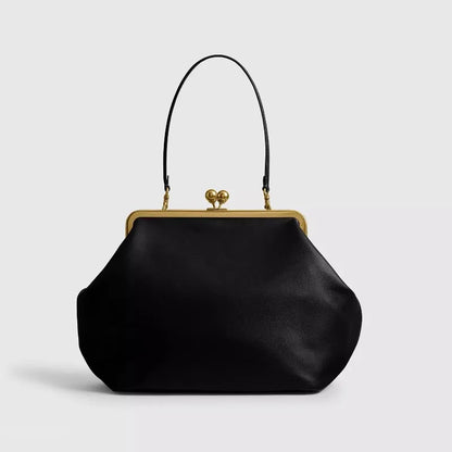 Large Clip Bags For Women Famous Brands Runway Styles Frame Kiss Lock Shell Handbag Classic Fashion Exquisite Trend Shoulder Bag