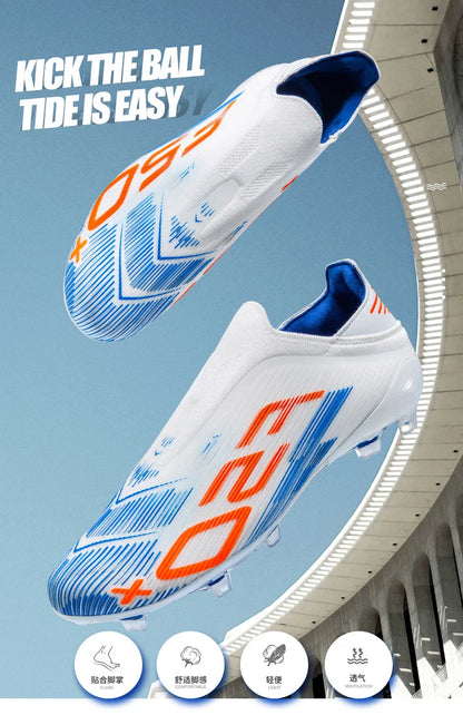 High Quality Mens Football Boots F50 Boys FG/TF Training Studded Fast Soccer Cleats Pro Non Slip Football Shoes for Man 35-45