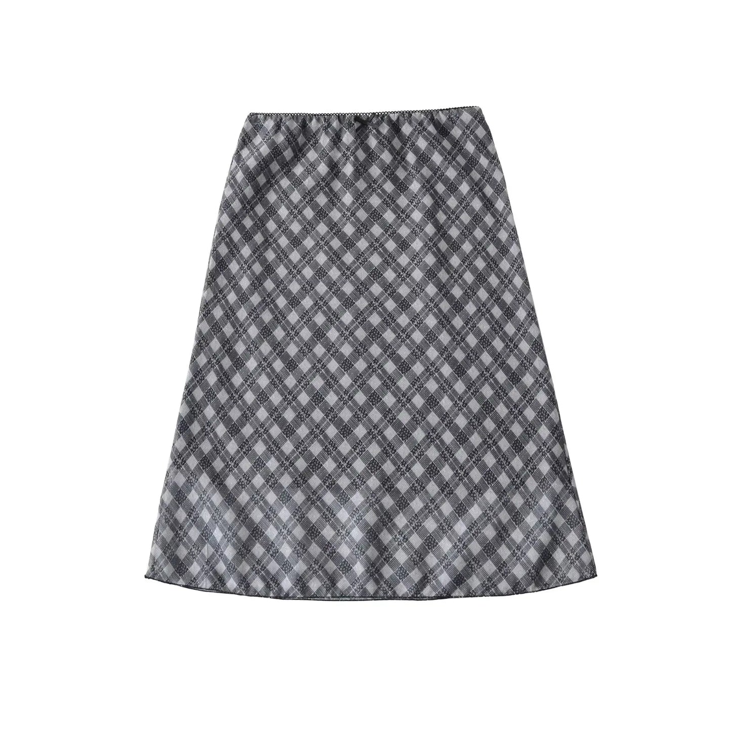 Sexy Slimming High Waist f-length Skirt Sweet Spicy Girl Faionable Versatile Outerwear A-line  Skirt for Women