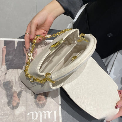 Tote bag 2025 new Himalayan V-shaped portable light luxury single shoulder crossbody bag for women