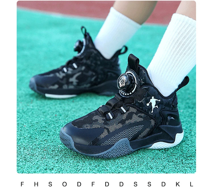 New Children's Basketball Shoes Mesh Breathable Sports Shoes For Teenagers Non-Slip Wear-Resistant Basketball Sneakers Kids
