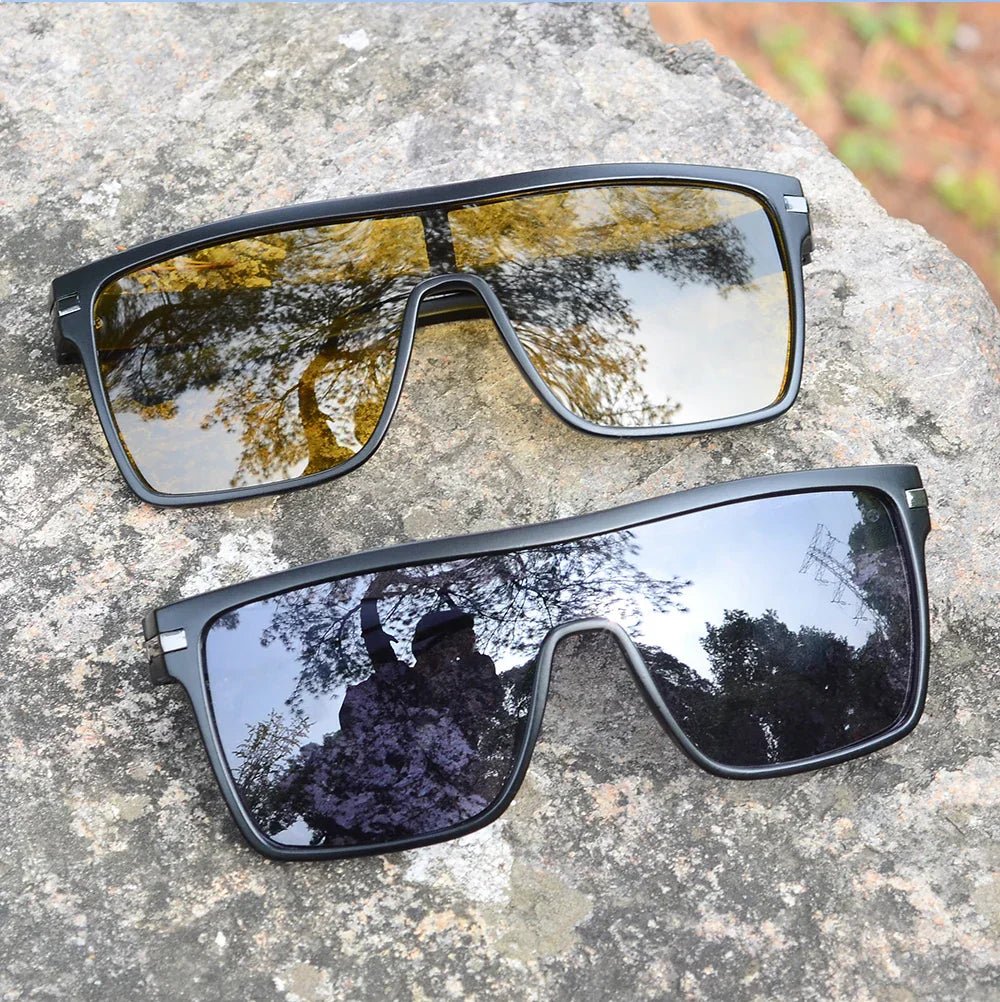 Fashion Photochromic Polarized Sunglasses Men Women Oversized Sun Glasses Male Night Vision Driving Goggles UV400