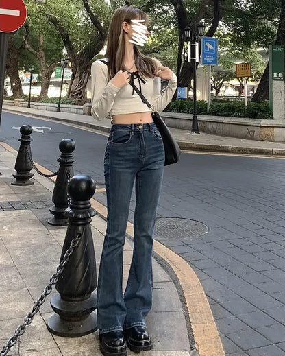 High-Waisted Slimming Straight-Leg Jeans For Women