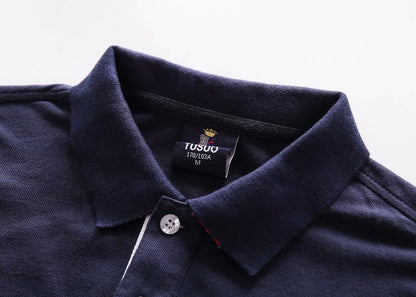 Men's polo shirt Tokyo Japan Royal short sleeve leisure sports party cotton embroidered luxury contrast color original design