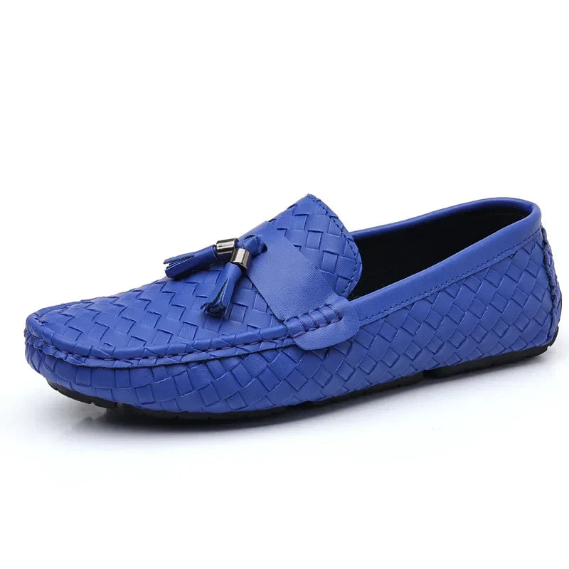 White Loafers Men Handmade PU Leather Loafers Shoes Slip on Casual Driving Flats Comfortable Moccasins Size 48 Men Shoes