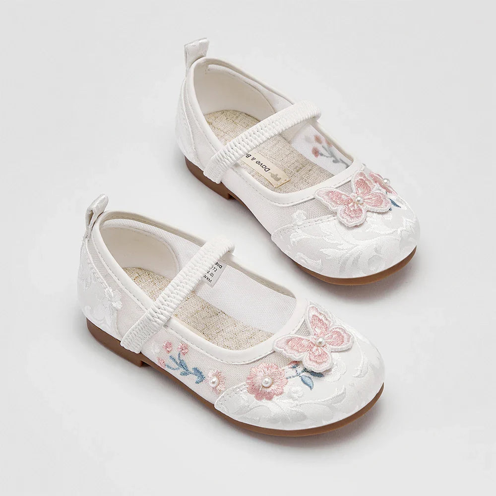 Girls Mesh Sandals Summer Children Cool Shoes Fashion Sweet Casual Party Breathable Satin Patterned Sandals DB2261272