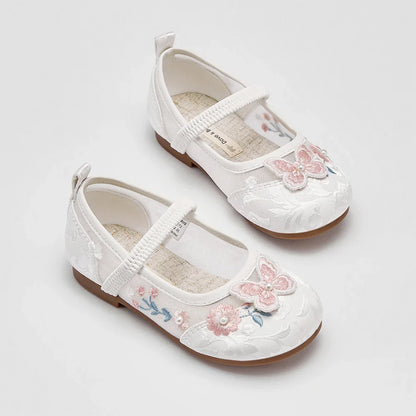 Girls Mesh Sandals Summer Children Cool Shoes Fashion Sweet Casual Party Breathable Satin Patterned Sandals DB2261272
