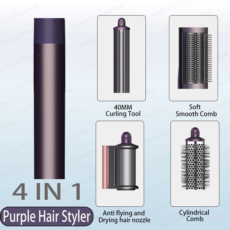 6 IN 1 Hair Styler 110V Negative Ion Hair Dryer Set Multi Hair Styler Professional Blow Dryer Brush for Curling Gift for Women