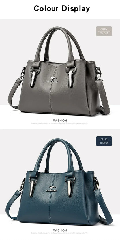 Genuine Fashion 3 Layers Luxury Handbags Women Bags Designer HIgh Quality Leather Crossbody Bags for Women 2024 Shoulder Bag