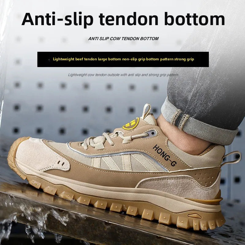 Lightweight Steel Toe Cap Shoes 10KV Anti Slip Comfortable Wear-Resistant Insulation Anti Smashing Piercing for Safety Workwear
