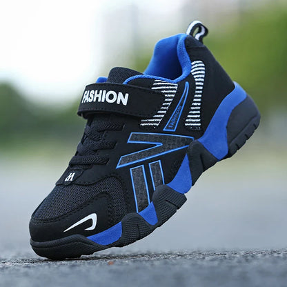 Children's Sneakers for Boy Lightweight Sport Tennis Shoes Fashion Breathable Mesh Kids School Running Basketball Shoes Non Slip