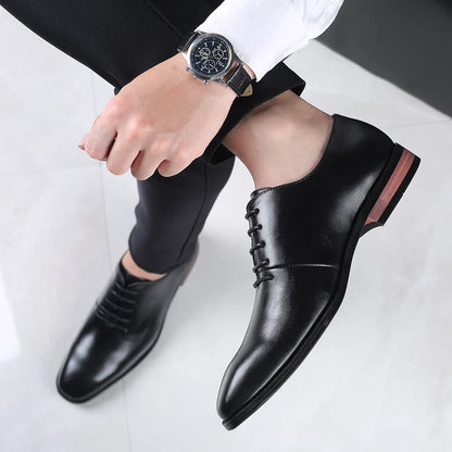 Fashion Business Dress Men Shoes Classic Leather Men's Formal Shoes Comfortable Slip On Dress Shoes Men Oxfords Size 47 48