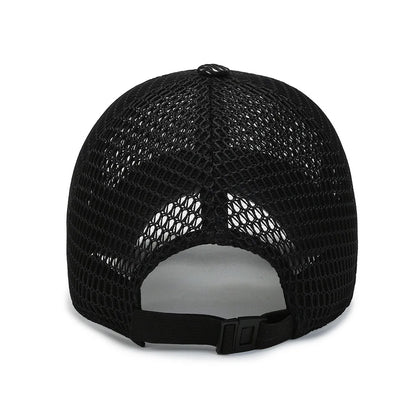 Men's Mesh Baseball Cap Breathable Summer Caps Dad Hat Outdoor Fishing Hats Bone Gorras Snapback Trucker Cap